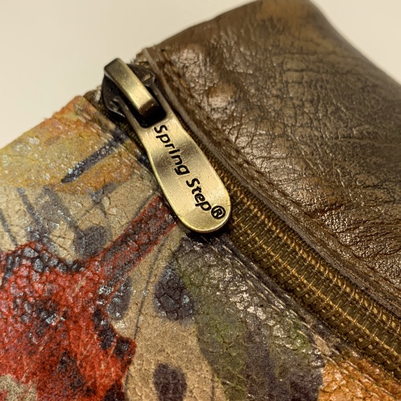 NWT 🌼 Leather Suede Floral Booties Spring Step - Picture 4 of 13